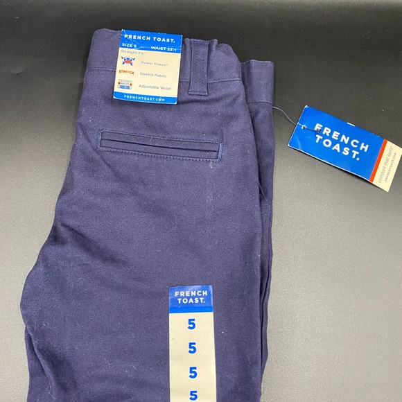 French Toast size 5 navy blue straight uniform pants - Picture 4 of 8